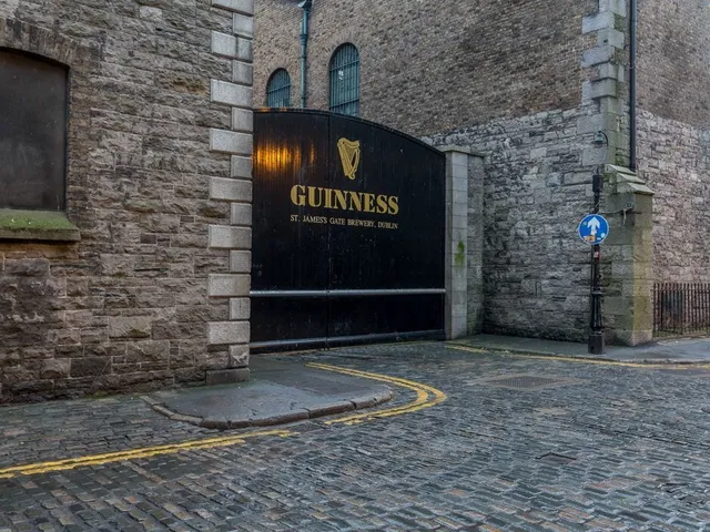 The Guinness brewery gates — where Glen began his bricklaying apprenticeship